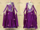 Purple classic waltz dance gowns hand-tailored ballroom champion dresses satin BD-SG4139