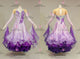 Purple short waltz dance gowns luxurious homecoming dance dresses satin BD-SG4163