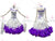 Purple and White Plus Size Ballroom Dance Dress Lace Clothing BD-SG3406
