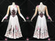 Red And White new style homecoming dance team gowns popular ballroom dancesport costumes crystal BD-SG4524