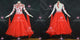 Red And White new collection homecoming dance team gowns short prom dancesport dresses crystal BD-SG4571