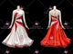 Red And White new style homecoming dance team gowns personalize Standard competition gowns flower BD-SG4537