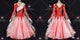 Red And White new collection homecoming dance team gowns new style waltz stage dresses applique BD-SG4576