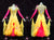 Red And Yellow Flower Crystal Womens Dance Costumes Dancer Dresses BD-SG4450