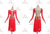 Red Applique Contemporary Latin Dance Dresses Bachata Outfits LD-SG2326