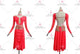 Red cheap rumba dancing costumes formal rumba performance costumes tassels LD-SG2326