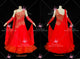 Red latest homecoming dance team gowns modern ballroom competition gowns flower BD-SG4465
