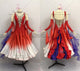 Red casual prom dancing dresses flower Smooth performance gowns company BD-SG3644