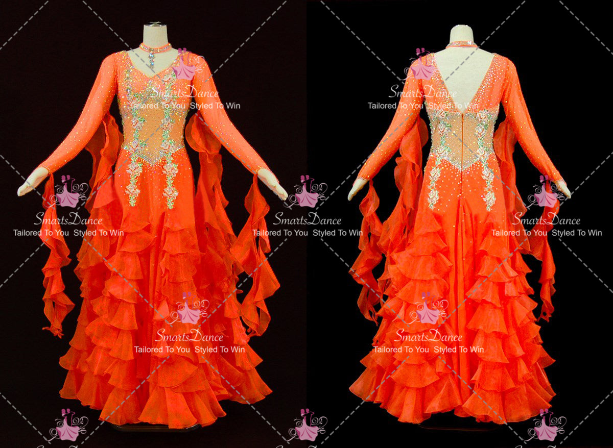 Red latest homecoming dance team gowns high quality tango dancing dres – Smarts Dance