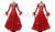 Red Cheap Hand-Tailored Design Ballroom Dancesport Skirt BD-SG3912