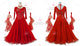 Red big size tango dance competition dresses custom tango dance team gowns sequin BD-SG3918