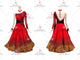 Red contemporary tango dance competition dresses casual waltz practice gowns sequin BD-SG3966