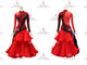 Red contemporary tango dance competition dresses beautiful ballroom dancesport gowns swarovski BD-SG3967