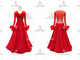 Red contemporary Smooth dancing costumes tailor made ballroom dancesport dresses beads BD-SG3986