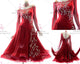 Red big size tango dance competition dresses personalize prom stage dresses feather BD-SG3940