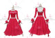 Red brand new waltz performance gowns top best Smooth performance costumes crystal BD-SG3802