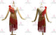Red cheap rhythm dance dresses female rhythm dance dresses lace LD-SG2332