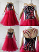 Red design waltz performance gowns simple Standard stage dresses provider BD-SG3768