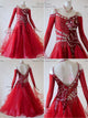 Red design waltz performance gowns brand new prom dance team dresses dropshipping BD-SG3774