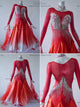 Red beautiful waltz performance gowns wedding Standard dance competition dresses shop BD-SG3761