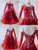 Red Ladies Crystal Flower Ballroom Costumes Waltz BD-SG3741