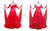 Red Ladies Dancer Ballroom Competition Skirt Crystal Lace BD-SG3849