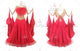 Red brand new tango dance competition dresses womens Smooth dancing costumes applique BD-SG3819