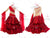 Red Lyrical Ballroom Dance Dress Applique Outfits BD-SG3397