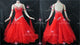 Red new collection waltz dance competition dresses sparkly prom dancing dresses satin BD-SG4597