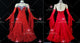 Red new style homecoming dance team gowns homecoming waltz dance dresses rhinestones BD-SG4558