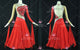 Red new collection homecoming dance team gowns plus size prom stage dresses feather BD-SG4566