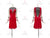 Red Velvet Latin Dance Dress Jive Dance Wear LD-SG2004