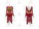 Red inexpensive rumba dancing clothing shine latin champion dresses swarovski LD-SG1968