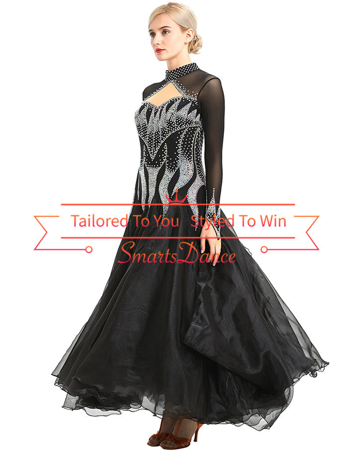 Ballroom Dance Competition Dresses,Smooth Dance Gowns,Standard Dress,Smooth Dance Dress Black SD-BD01 Smarts Dance Ballroom Dance Competition Dresses,Smooth Dance Gowns,Standard Dress,Smooth Dance Dress Black SD-BD01 Smarts Dance