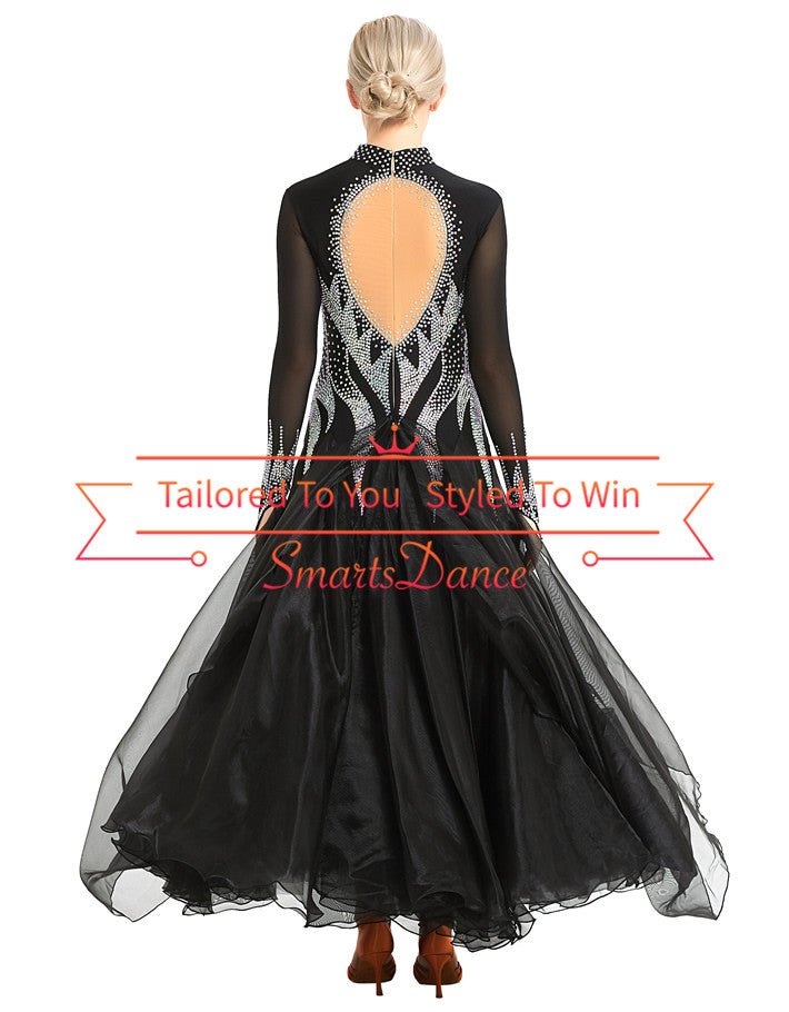 Ballroom Dance Competition Dresses,Smooth Dance Gowns,Standard Dress,Smooth Dance Dress Black SD-BD01 Smarts Dance Ballroom Dance Competition Dresses,Smooth Dance Gowns,Standard Dress,Smooth Dance Dress Black SD-BD01 Smarts Dance