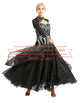Black with AB Sparkly Rhinestone Ballroom Dance Competition Dresses SD-BD01