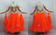 Orange luxurious prom dancing dresses flower ballroom practice dresses producer BD-SG3560