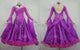 Purple luxurious prom dancing dresses feather Smooth dance team dresses manufacturer BD-SG3566