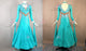 Blue luxurious prom dancing dresses plus size tango performance dresses online BD-SG3524