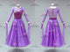 Purple long waltz dance gowns hot sale Standard champion gowns sequin BD-SG4253