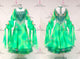 Green short waltz dance gowns contemporary Smooth dance gowns rhinestones BD-SG4208