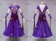 Purple long waltz dance gowns customized waltz dance team gowns lace BD-SG4248