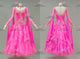 Pink long waltz dance gowns new style waltz dance dresses rhinestones BD-SG4243