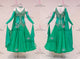 Green short waltz dance gowns juniors waltz stage gowns lace BD-SG4213