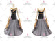 Silver contemporary Smooth dancing costumes custom homecoming dance competition gowns chiffon BD-SG3983