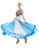 Blue And White Smooth Ballroom Dresses For Sale Competition Dance Costumes SD-BD25 - Smarts Dance