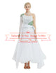 White With Green Appliques Ballroom Smooth Competition Dance Dress SD-BD10