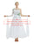 White With Green Appliques Ballroom Smooth Competition Dance Dress SD-BD10 - Smarts Dance