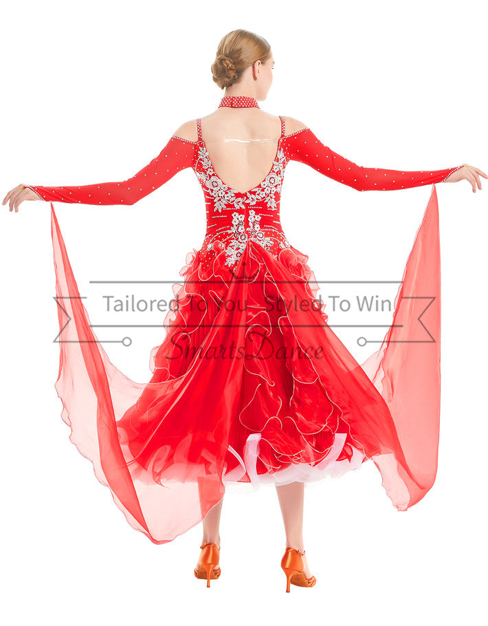 Ballroom Smooth Standard Dance Dress Costume Competition SD-BD61 – Smarts Dance Ballroom Smooth Standard Dance Dress Costume Competition SD-BD61 – Smarts Dance