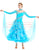 Blue Organza Women Ballroom Smooth Waltz Tango Foxstep Dance Dress SD-BD77 - Smarts Dance